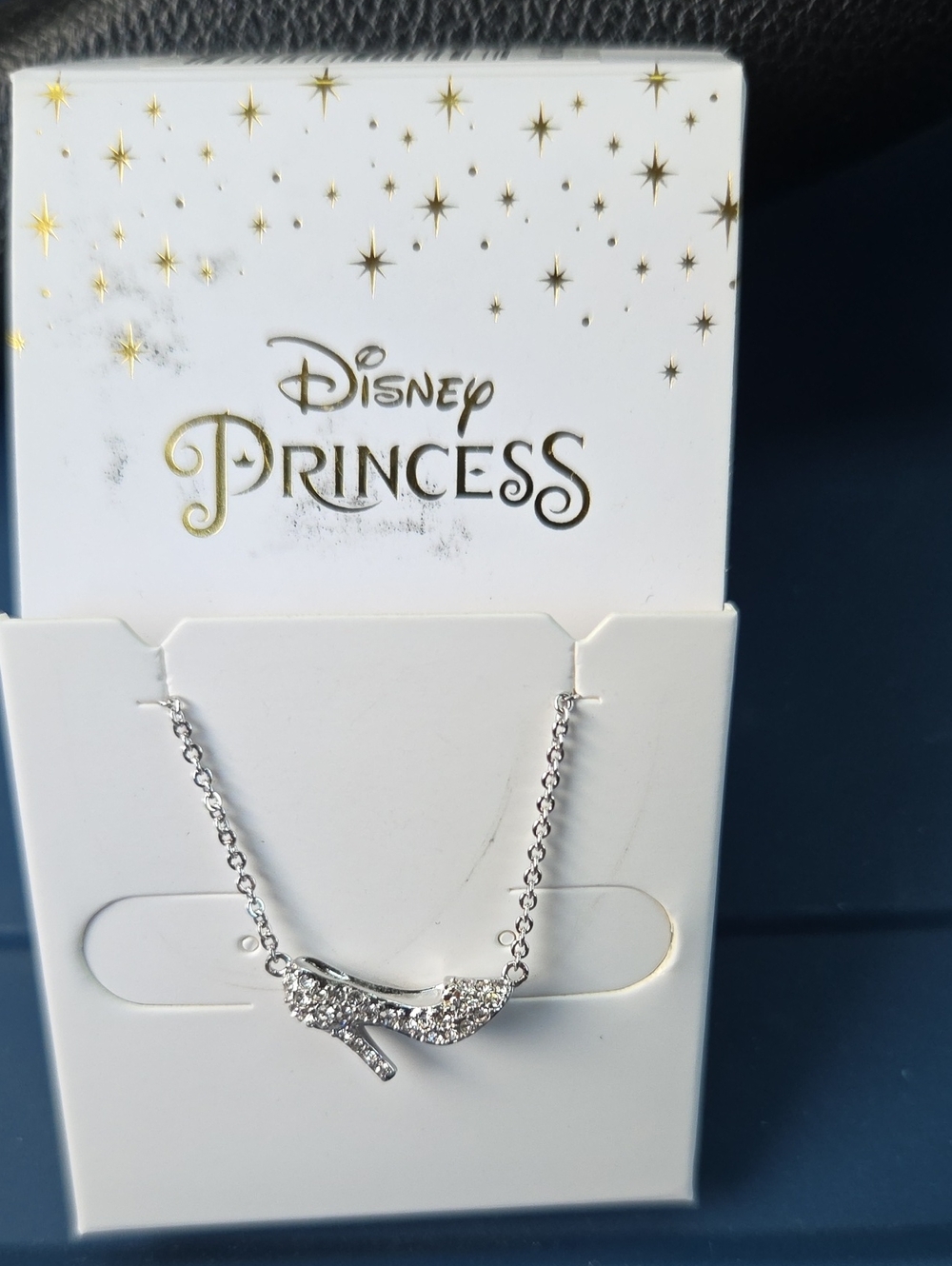 Origami Owl Silver Disney Cinderella Pave Slipper Necklace - NL1037